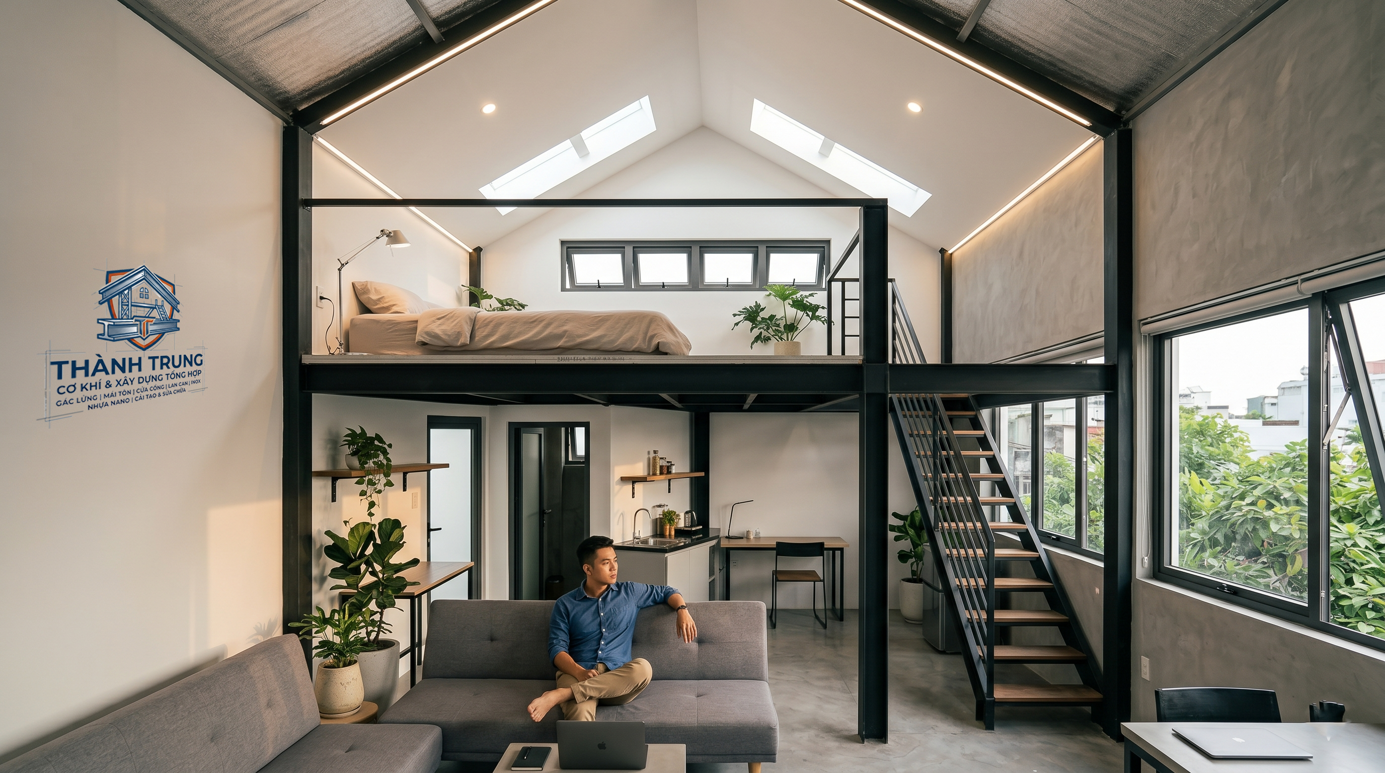 Làm Gác Lửng Nhà Trọ Đẹp, Mát, Tiết Kiệm Chi Phí Hiệu Quả